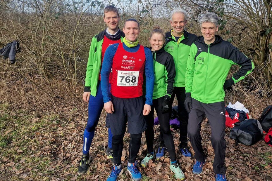 Die Läufer des Sportvereins Reichenau nach dem Crosslauf am 24.02.2025 in Radolfzell.