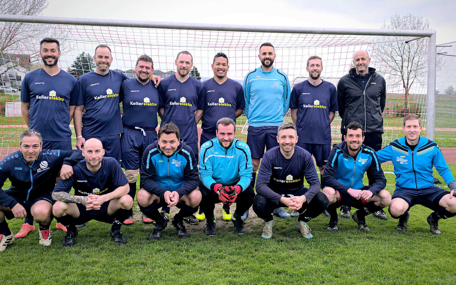 Fussball-Mannschaft Ü35 SV Reichenau-Waldsiedlung am 10.04.2026 vor dem Pokalspiel gegen SG Aach-Eigelt./Heud./Honst. Ü35